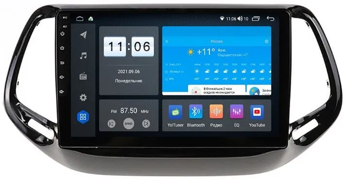 Штатная магнитола VOMI ZX458R10-7862-LTE-4-64 для Jeep Compass 09.2016+ на Android 10