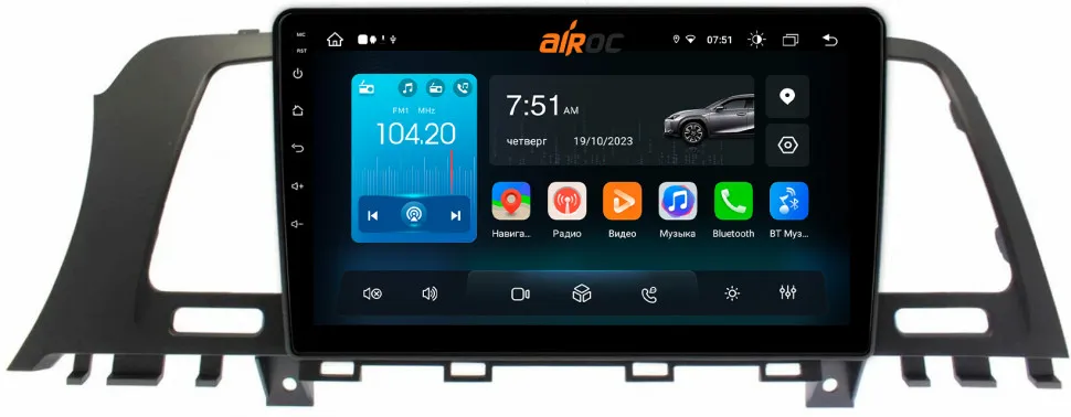 Штатная магнитола Roximo 4G (2K) RX-1216 для Nissan Murano, Z51, 2007-2015 (Android 13)