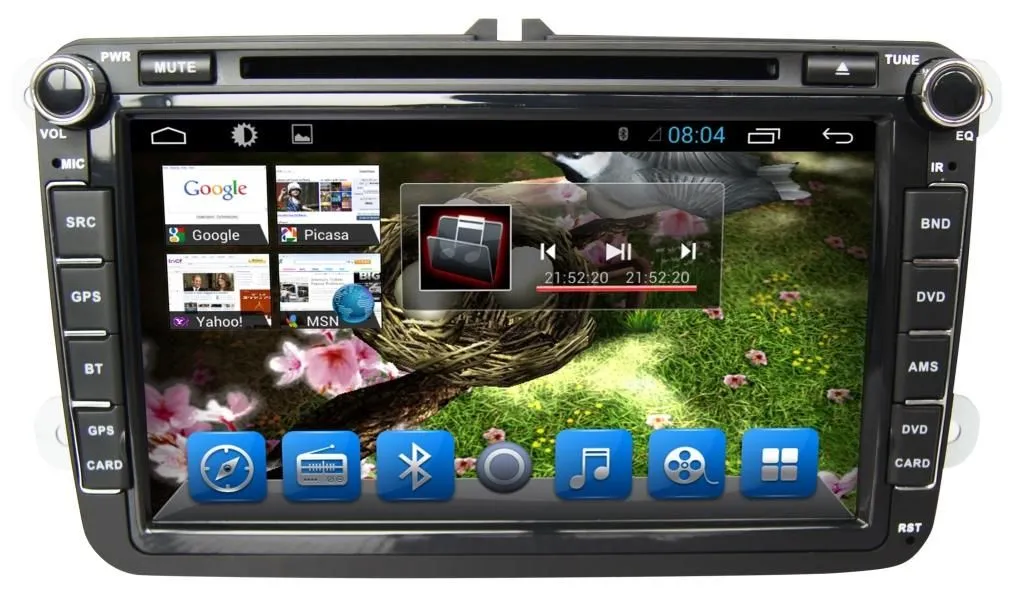 Штатное головное устройство Volkswagen, Skoda на Android 9.0 CARMEDIA KR-8051-T8