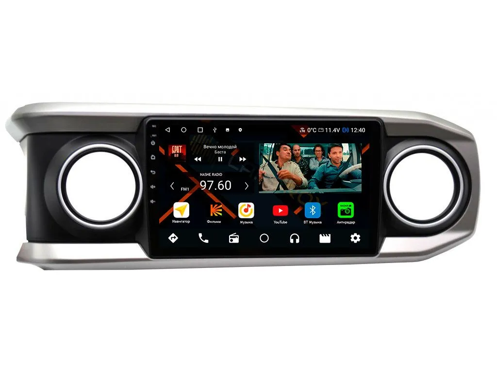 Штатная магнитола Toyota Tacoma 3 2016-2022 10 дюймов, консоль (для авто без усилителя JBL) на Android 11, DSP, 4G, IPS / QLED 2K, Carplay - Cardrox CD-4761