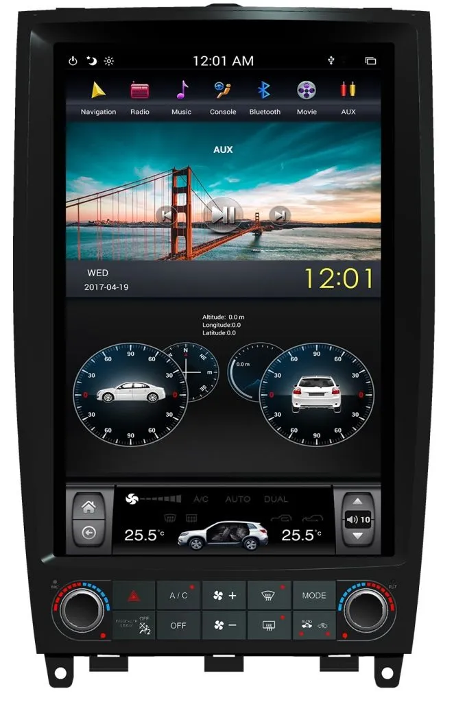 Магнитола Tesla для Infiniti QX50 на Android 7.1 CARMEDIA ZF-1226