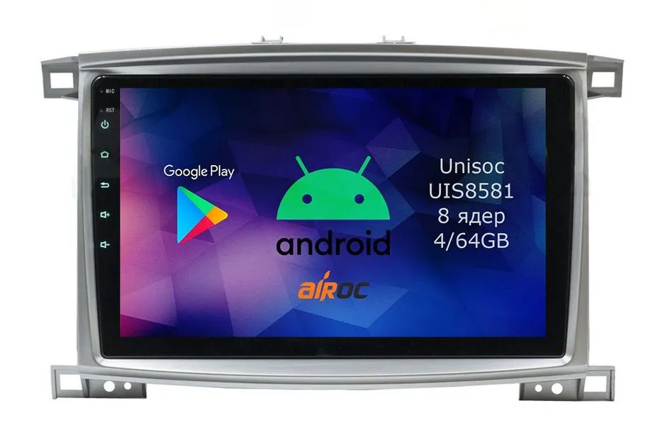 Штатная магнитола для Toyota Land Cruiser 105, 2002-2007 на Android 14 - Airoc RMN-1121