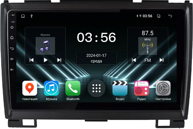 Штатная магнитола для Great Wall Hover H3 2010-2015, H5 2010-2017 (круглые воздуховоды) на Android 13 - FarCar (D/DX3031M)