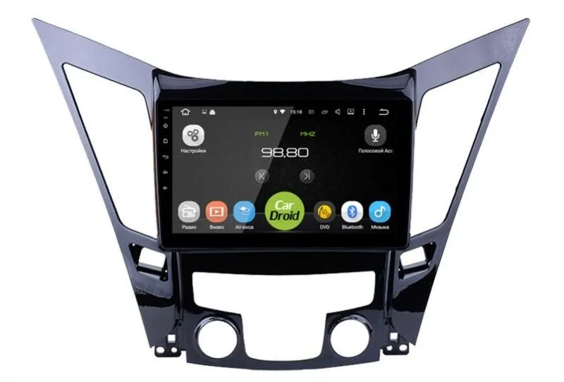 Штатная магнитола CarDroid RD-2048F для Hyundai Sonata 6 2010-2013 (Android 10) DSP