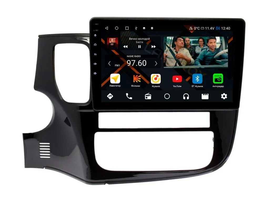 Штатная магнитола Mitsubishi Outlander 3 2012-2019 (для авто без круга) на Android 11 - Cardrox CD-4080M