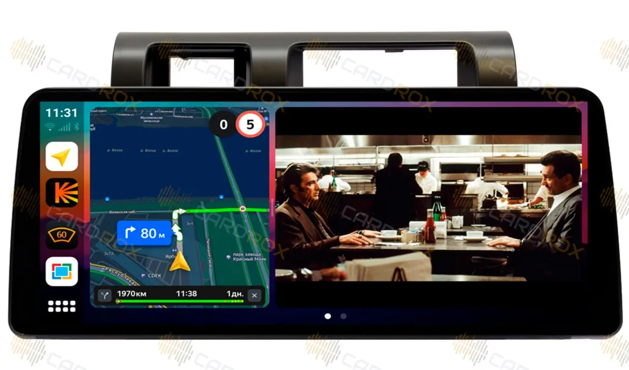 Штатная магнитола Toyota Land Cruiser J70/76 2010-2022 черный на Android 10, DSP, 4G, IPS, Carplay - Cardrox CD-4550-12 (12 дюймов)
