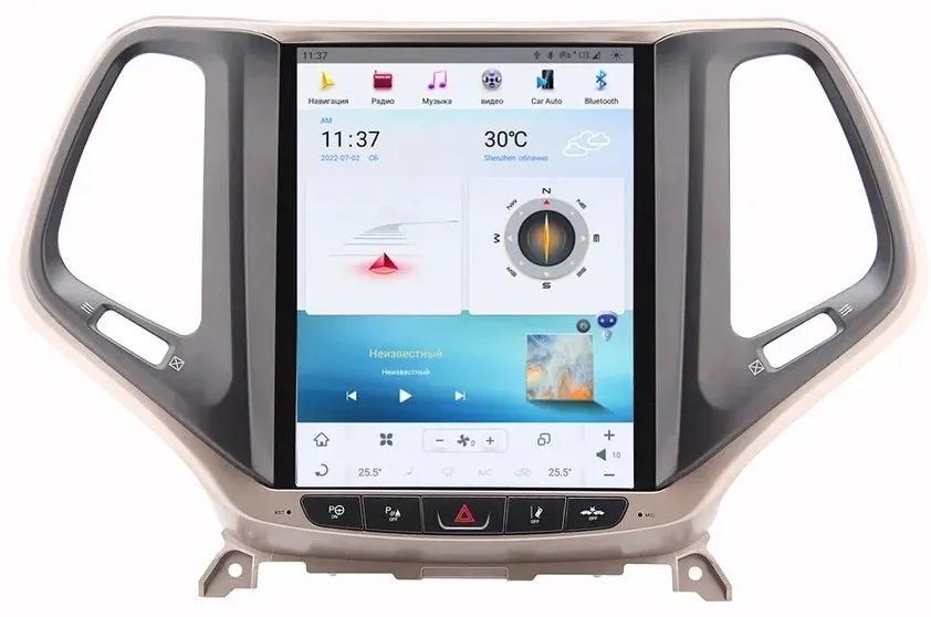 Магнитола Tesla для JEEP Cherokee 2014+ на Android 11 - Carmedia ZF-1018G-Q6 Магнитола Tesla для JEEP Cherokee 2014+ на Android 11 - Carmedia ZF-1018G-Q6
