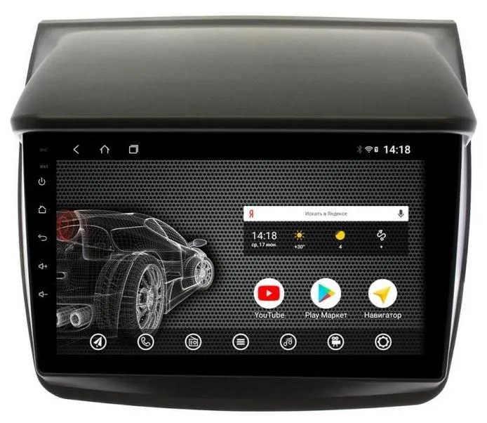 Штатная магнитола на Android 10 VOMI ST2734-T3 для Mitsubishi PajeroSport 2 2008-2016, L200 2006-2015