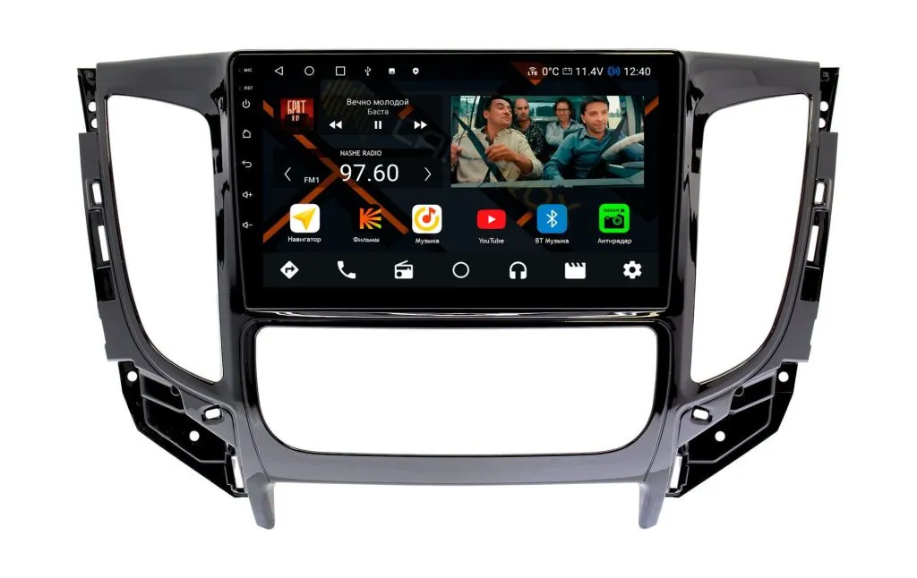Штатная магнитола Mitsubishi L200 2015-2018 климат на Android 11, DSP, 4G, IPS / QLED 2K, Carplay - Cardrox CD-4270