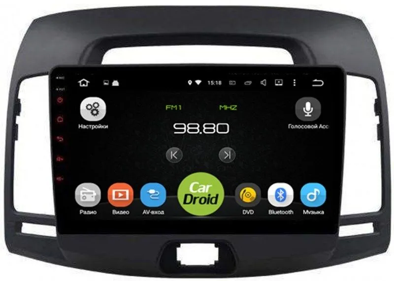 Штатная магнитола CarDroid RD-2018F для Hyundai Elantra 4 (Android 10) DSP