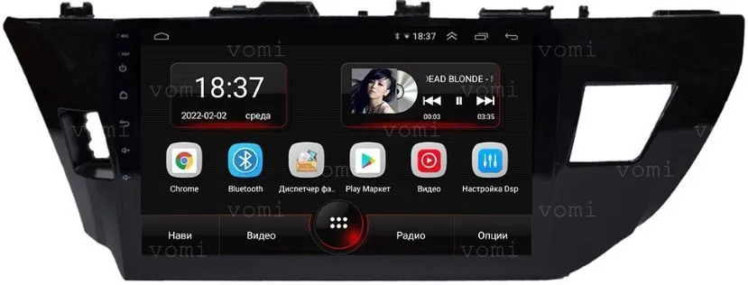 Штатная магнитола VOMI AK352R10-MTK Toyota Corolla 2012-2016 E180 (дорест) на Android 10