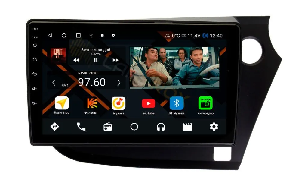 Штатная магнитола Honda Insight II 2009-2014 правый руль на Android 11 - Cardrox CD-4389M