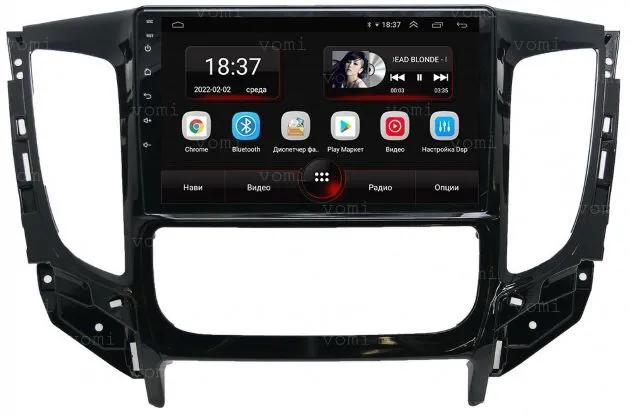 Штатная магнитола VOMI AK383R9-MTK-LTE-4-64 для Mitsubishi PajeroSport 3 2017+, L200 2015-2018, Fiat Fullback 2017+ на Android 10