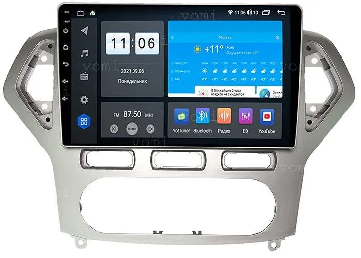 Штатная магнитола VOMI ZX517R10-7862-LTE для Ford Mondeo 4 2006-2010 дорест кондиционер на Android 10