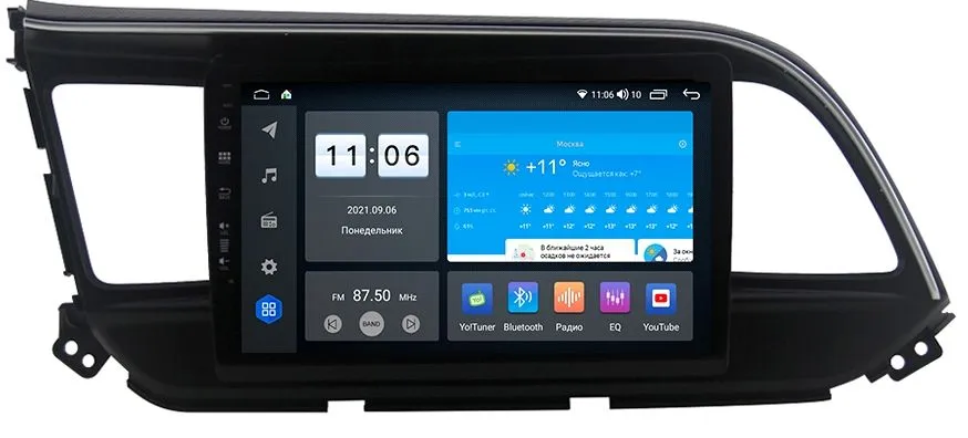 Штатная магнитола VOMI ZX309R9-7862-LTE для Hyundai Elantra 2019+ на Android 10