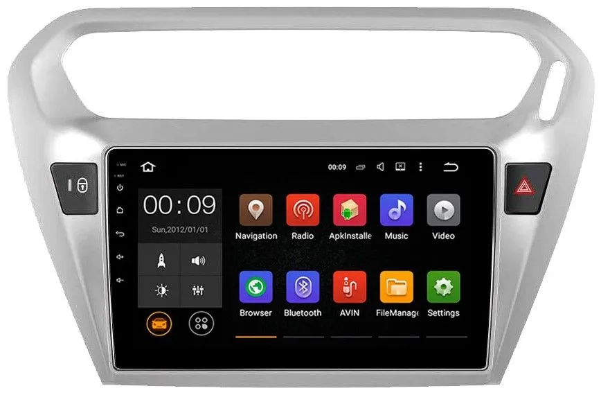 Штатная магнитола Roximo 4G (2K) RX-2904 Peugeot 301 Citroen C-Elysee, 2012- (Android 13)