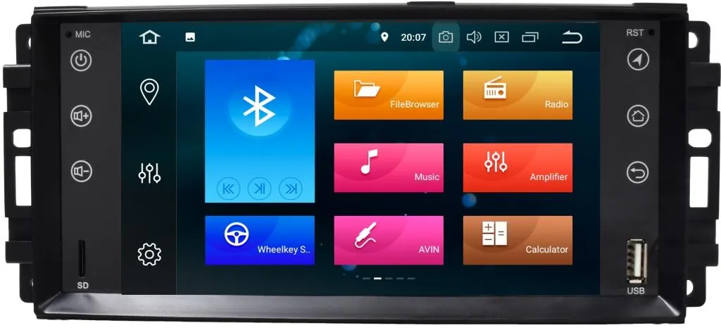 Штатная автомагнитола Android 9.0 Carmedia KD-7228-P30 для Jeep, Chrysler, Dodge Штатная автомагнитола Android 9.0 Carmedia KD-7228-P30 для Jeep, Chrysler, Dodge