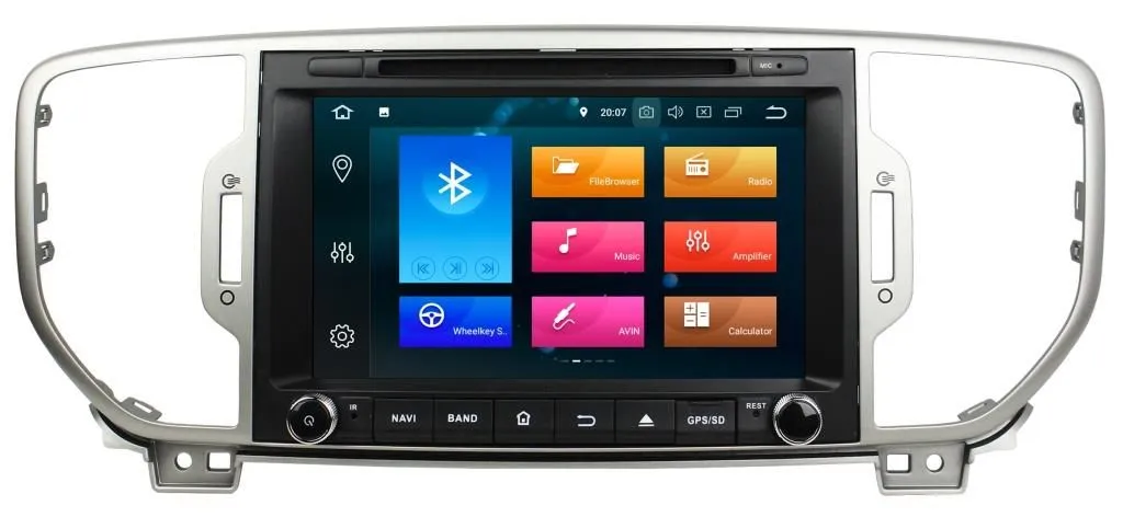 Штатная автомагнитола Kia Sportage 2016-2018 Carmedia KD-8077-P6 Android 9.0 DSP