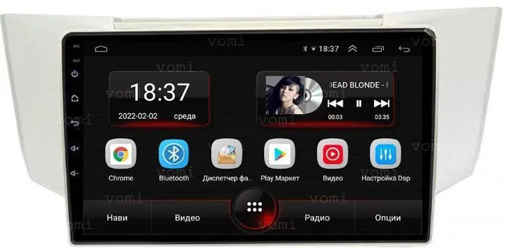 Штатная магнитола VOMI AK378R10-MTK Lexus RX 2004-2009 на Android 10