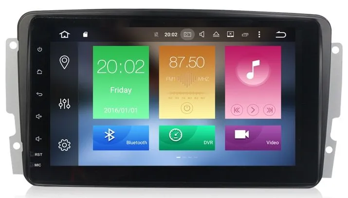 Штатная автомагнитола Android 10 Carmedia XN-8505-P30 для Mercedes-Benz G класс W463 2001-2006, C класс W203, CLK C209/W209, Vito, Viano