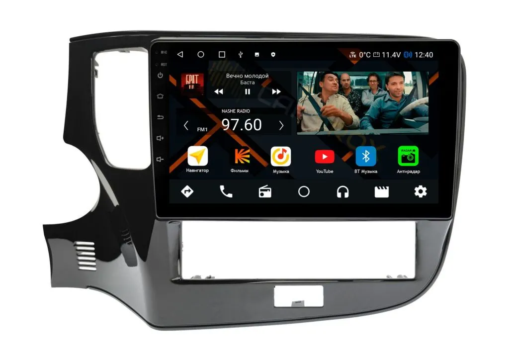 Штатная магнитола Mitsubishi Outlander 3 2020-2022 (авто без круга) на Android 11, DSP, 4G, IPS / QLED 2K, Carplay - Cardrox CD-4482