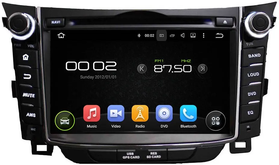 Штатная автомагнитола Android 9.0 Carmedia KD-7028-P30 для Hyundai i30 2012+