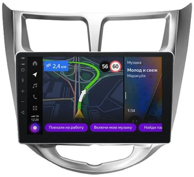 Мультимедийная система Яндекс.Авто YA-HD08-1B для Hyundai Solaris 2010