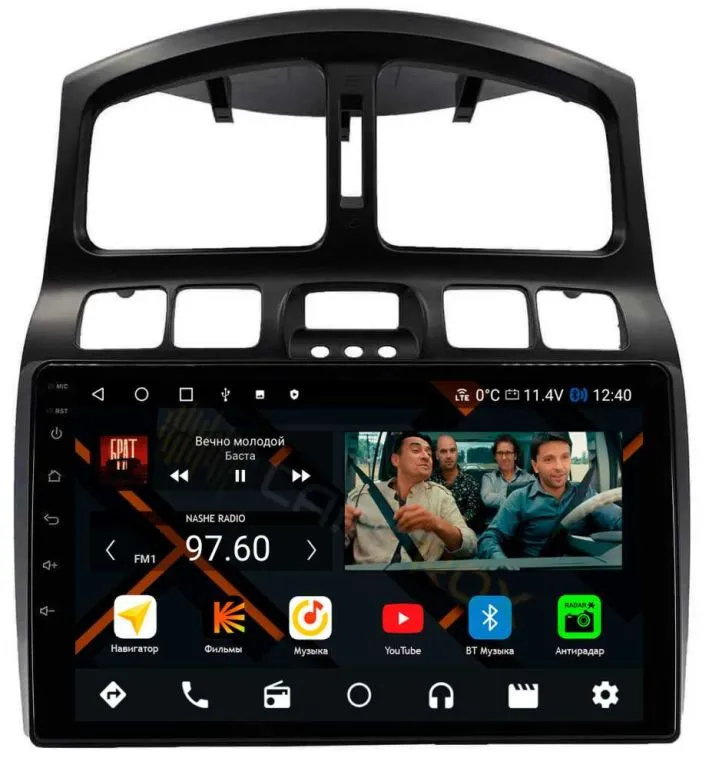 Штатная магнитола Hyundai Santa Fe 2002 - 2006 на Android 11 - Cardrox CD-4857M