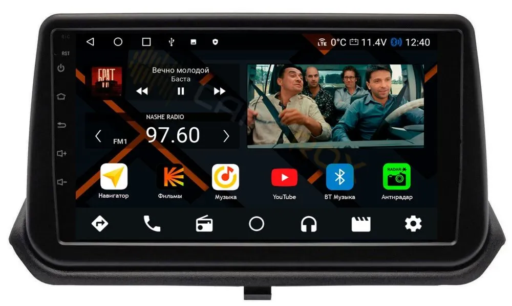 Штатная магнитола Mitsubishi Pajero iO 1998 - 2007, Pinin 99-2005 (взамен верхнего козырька) на Android 11, DSP, 4G, IPS / QLED 2K, Carplay - Cardrox CD-4937