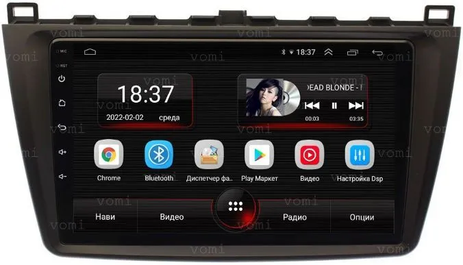 Штатная магнитола VOMI AK527R9-MTK Mazda 6 GH 2007-2012 на Android 10