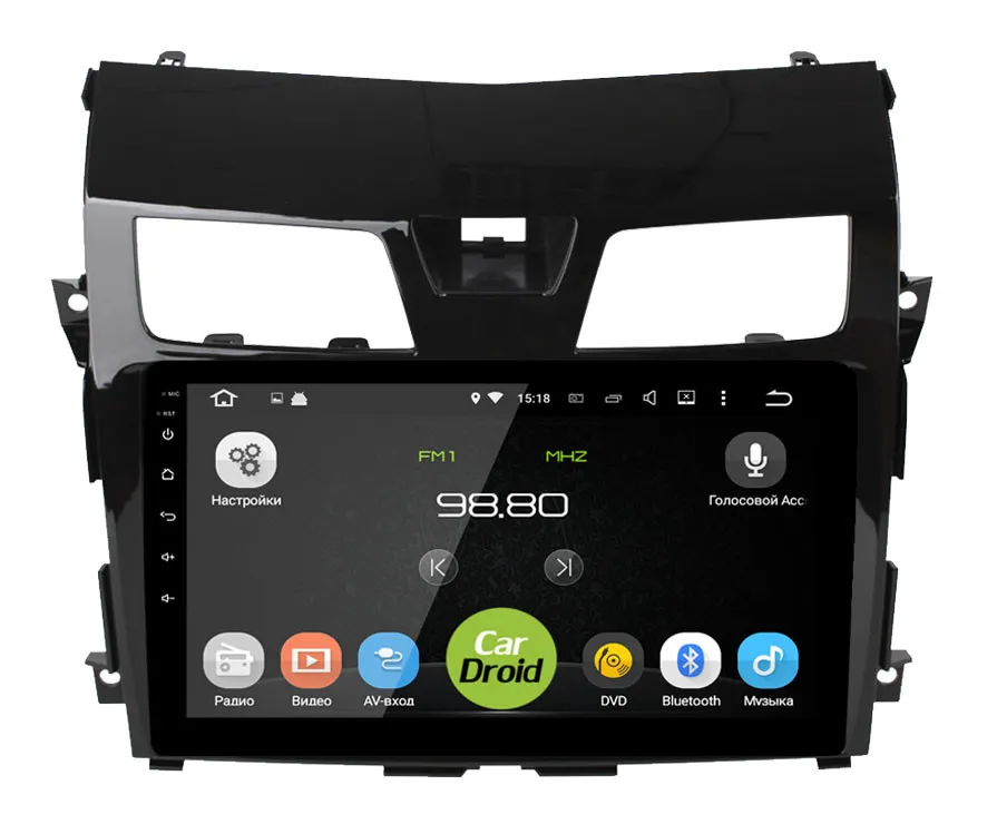 Штатная магнитола Roximo CarDroid RD-1203F-NV14 для Nissan Teana 3, 2014-2016 (с навигацией) (Android 10) DSP