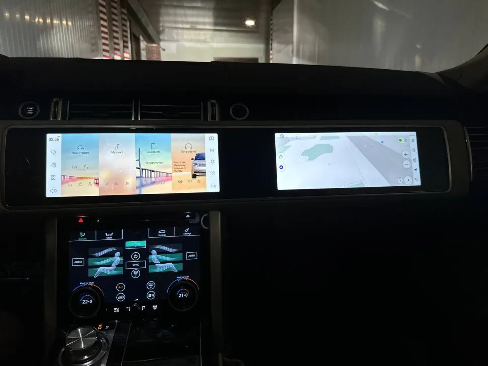 Монитор двойной 12,3"+12,3"Range Rover Sport 2013-2016 (BOSCH) (Цвет: Черный!) на Android 10 - Radiola RDL-2267 Range Rover Sport