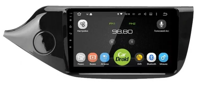 Штатная магнитола CarDroid RD-2328F для KIA Ceed JD, 2012-2016 (Android 10)