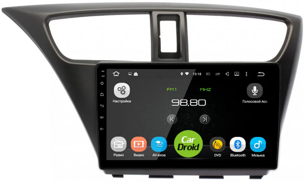 Штатная магнитола Roximo CarDroid RD-1901F для Honda Civic 9 5D, hatchback