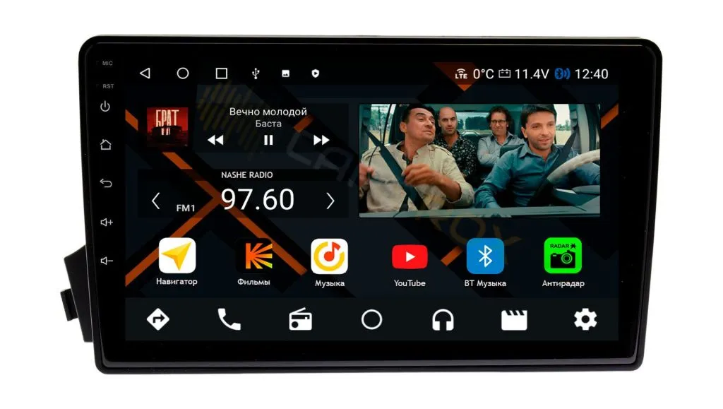 Штатная магнитола SsangYong Actyon 2005-2010, Kyron 2005-2015 на Android 11 - Cardrox CD-4438M