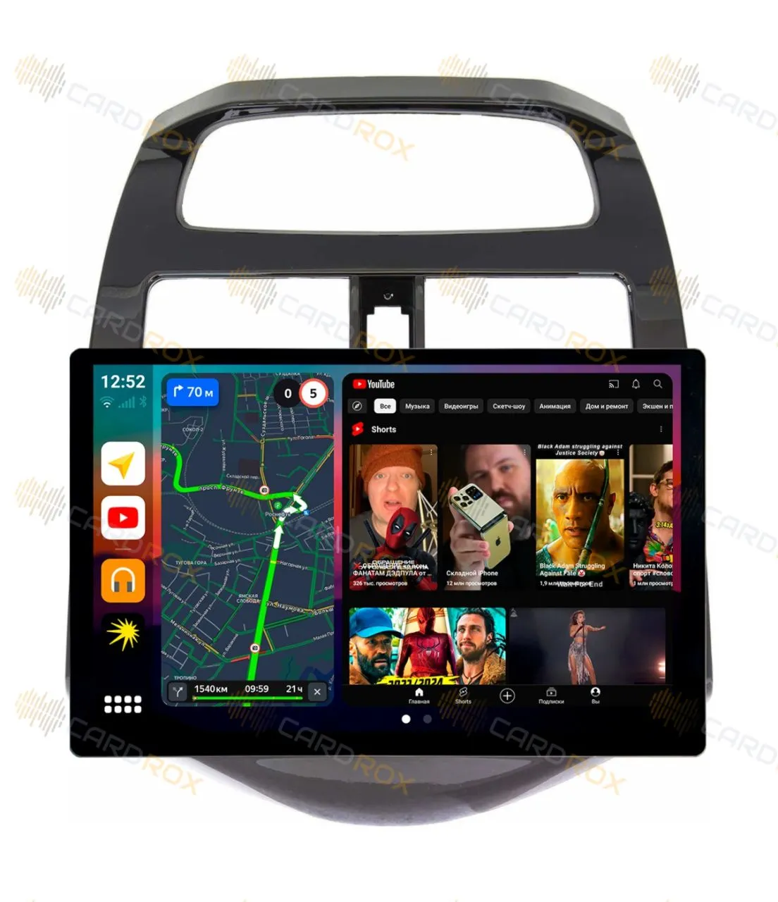 Штатная магнитола Chevrolet Spark 2010-2015 на Android 10, DSP, 4G, IPS, Carplay - Cardrox CD-4322-13 (11-13 дюймов)