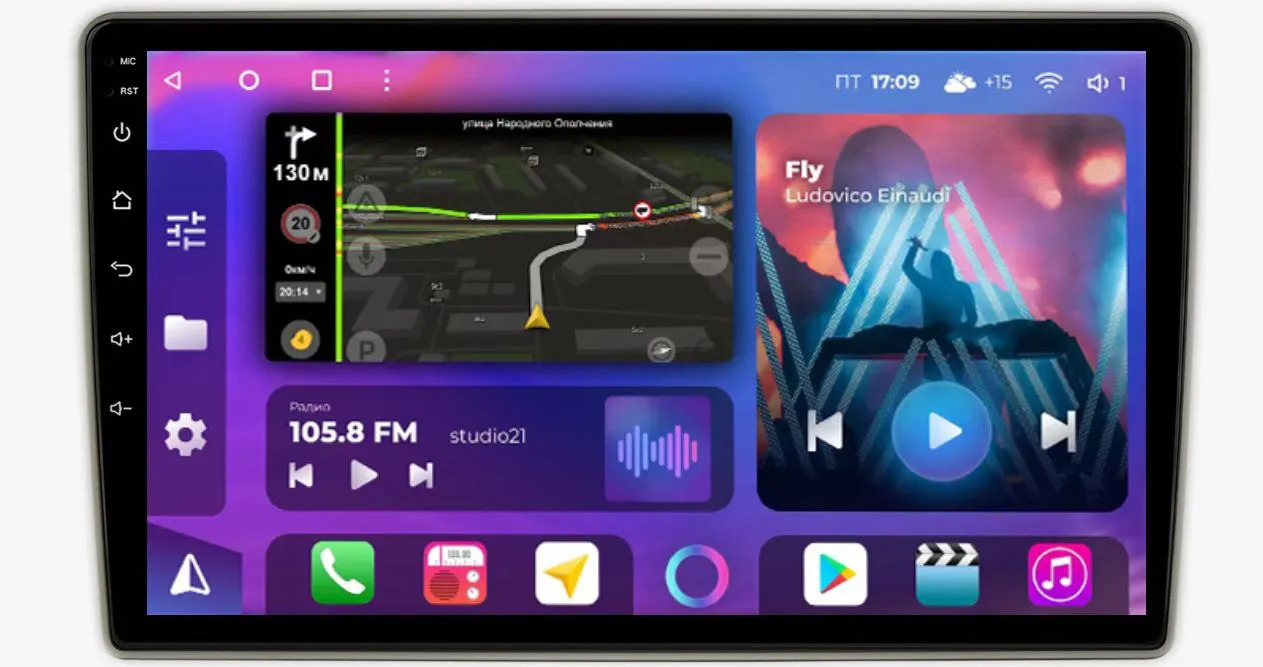 Штатная магнитола для Hyundai Getz 2002-2005 на Android 13, QLED/2K, 4G - FarCar S500 Plus (3073M)