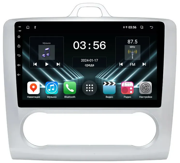 Штатная магнитола для Ford Focus 2 (2005-2011), Mondeo (2006-2013), C-Max (2008+), Galaxy (2008+) на Android 13 - FarCar (D/DX003M климат)