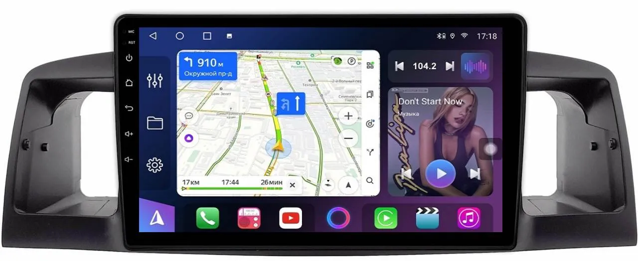 Штатная магнитола для BYD F3 2005-2013 на Android 13, QLED/2K, 4G - FarCar S500 Plus (3257M)
