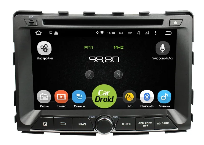 Штатная магнитола Roximo CarDroid RD-3101 для Ssang Yong Rexton 2014, Rodius, Stavic (Android 6.0)