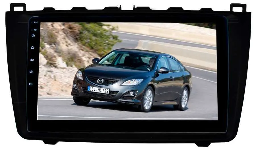 Штатная магнитола для Mazda 6 07-12 г LeTrun 2843-3150 9 дюймов (крутилки) NS 2+16 Gb MTK-L Android 10.x DSP ++