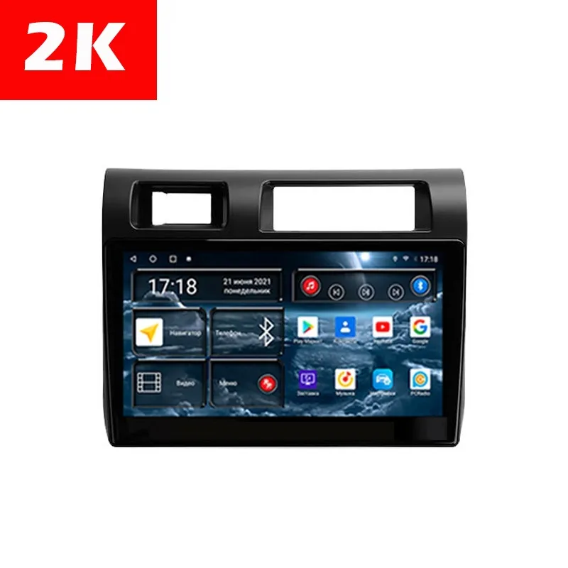 Автомагнитола штатная с 2K экраном RedPower 71470 Slim на Android 10 для Toyota Land Cruiser J70 01.2007-2023 (Рынок ОАЭ)