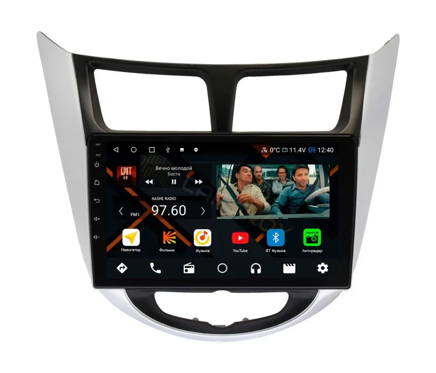 Штатная магнитола Hyundai Solaris 2011-2016 на Android 11 - Cardrox CD-4484M