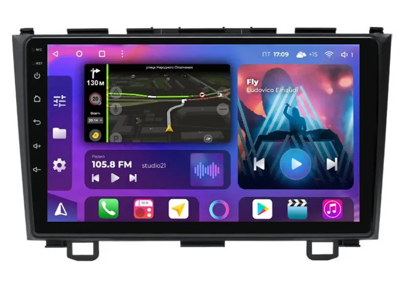 Штатная магнитола для Honda CR-V 2006-2012 на Android 13, QLED/2K, 4G - FarCar S500 Plus (009M) Штатная магнитола для Honda CR-V 2006-2012 на Android 13, QLED/2K, 4G - FarCar S500 Plus (009M)