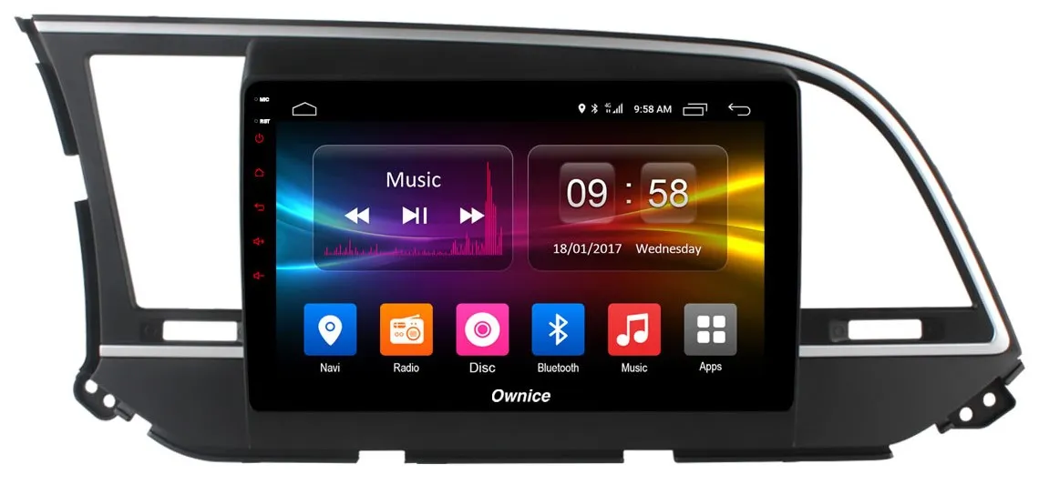 Штатная магнитола Ownice G10 S9708E для Hyundai Elantra 6 (Android 8.1.0)
