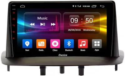 Штатная магнитола для Renault Megane III 2009-2017, Fluence 2010-2017 (черный) на Android 10 - Carmedia OL-9997-IJ