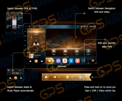 Штатная магнитола для KIA Sorento 2012–2015 ( XM, рестайл) на Android 10, DSP, HDMI, Интерьерная подсветка - Carmedia OL-9870-D