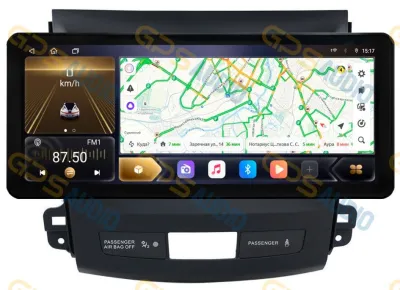 Штатная магнитола 12-14,6" для Mitsubishi Outlander XL 2006-2012, Peugeot 4007 2007-2012, Citroen C-Crosser 2007-2012 (стиль LUX ONE) - Carmedia OL-9636