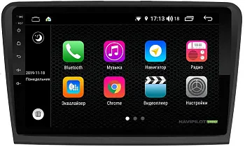 Штатное головное устройство Skoda SuperB (2008-2015) 10 дюймов на Android 10 NaviPilot NPD10L-WTG-SK306-10