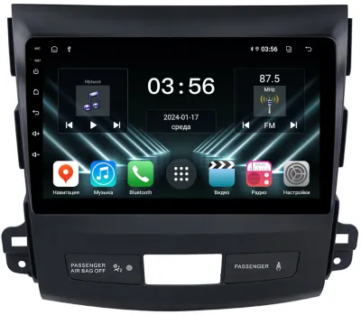 Штатная магнитола для Mitsubishi Outlander XL (2006-2012), Peugeot 4007 (2007+), C-Crosser (2007-2012) на Android 13 - FarCar (D/DX056M)